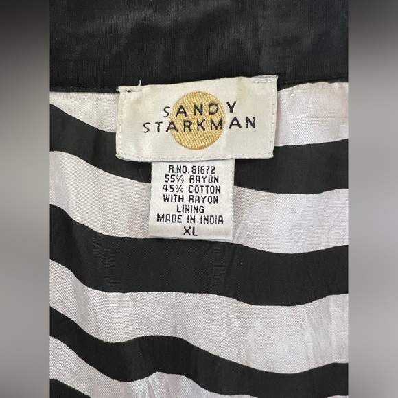 Vintage Sandy Starkman Jacket Button Up Boho Beaded Chaos XL - Picture 7 of 11